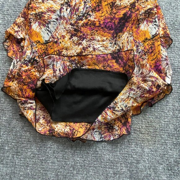 New Directions Top Womens S Sleeveless Layered Blouse Multicolor Abstract Flowy‎ - Picture 5 of 13